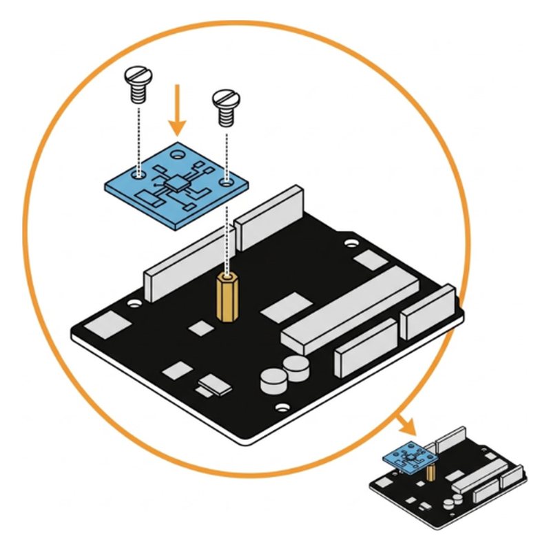 ELEGOO Smart Robot Car V4 step 6: Add the motion sensor to the board