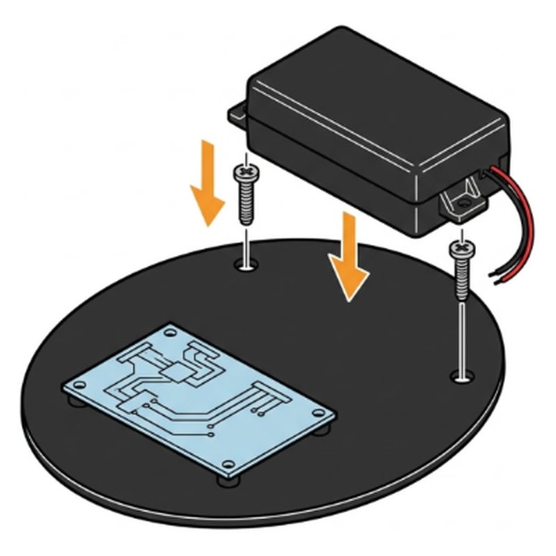 ELEGOO Smart Robot Car V4 step 9: Fix the battery box