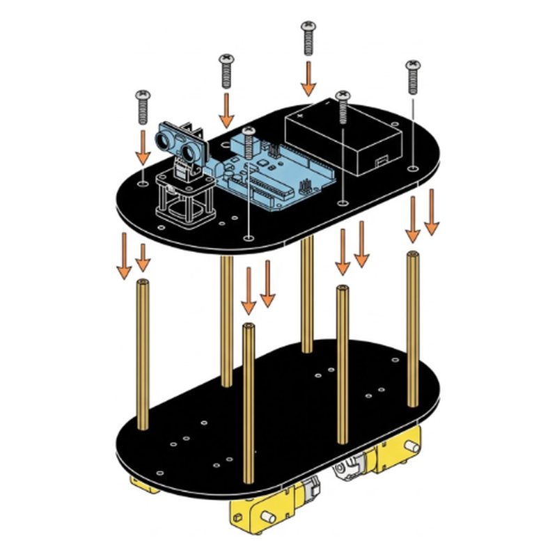 ELEGOO Smart Robot Car V4 step 20: Close the car