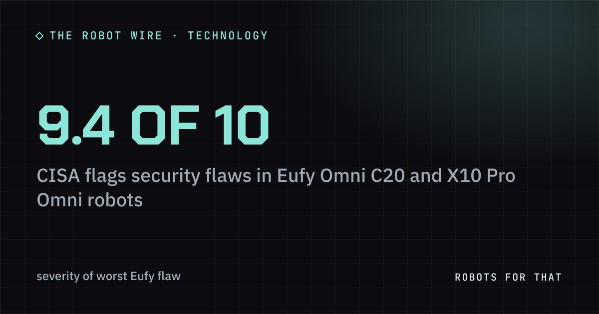 9.4 of 10: severity of worst Eufy flaw