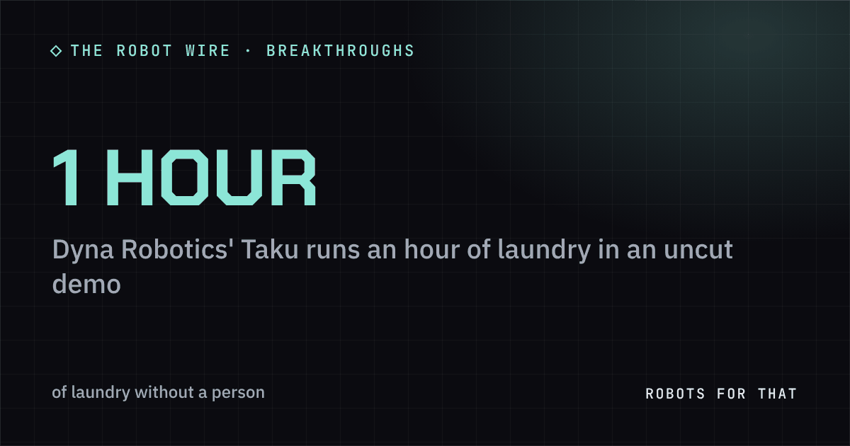 1 hour: of laundry without a person